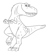 Le bon dinosaure Coloriage En Ligne